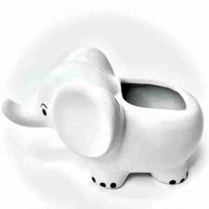 White Baby Elephant Pot
